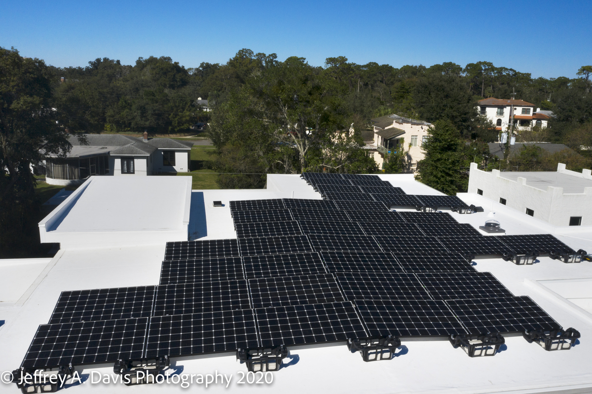 Solar panels on The New American Remodel 2021